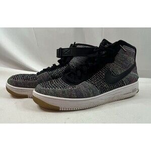 Nike Air Force 1 Ultra Flyknit Mid Multicolor Rainbow Mens Size 13 US 817420-601